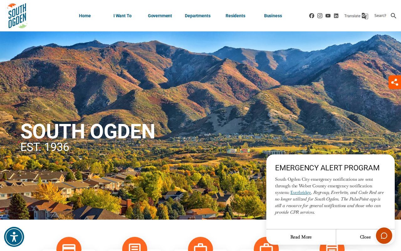 South Ogden warrant search route, official police and city contact page