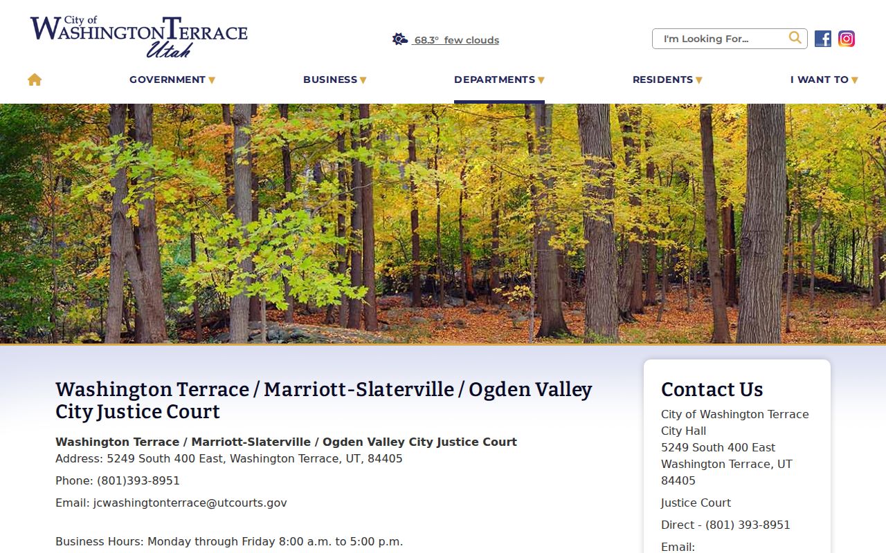 Weber County municipal warrant check, official multi-city justice court page